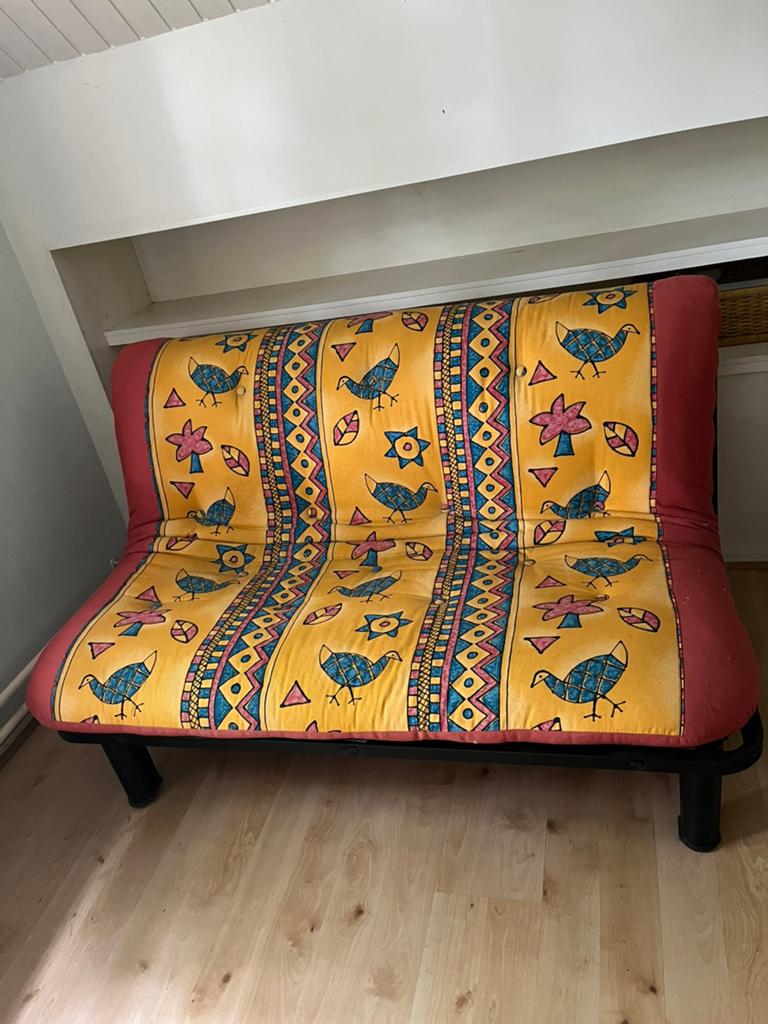 Gezellige, goede slaapbank, Ophalen, Tweepersoons, 140 cm, Zo goed als nieuw