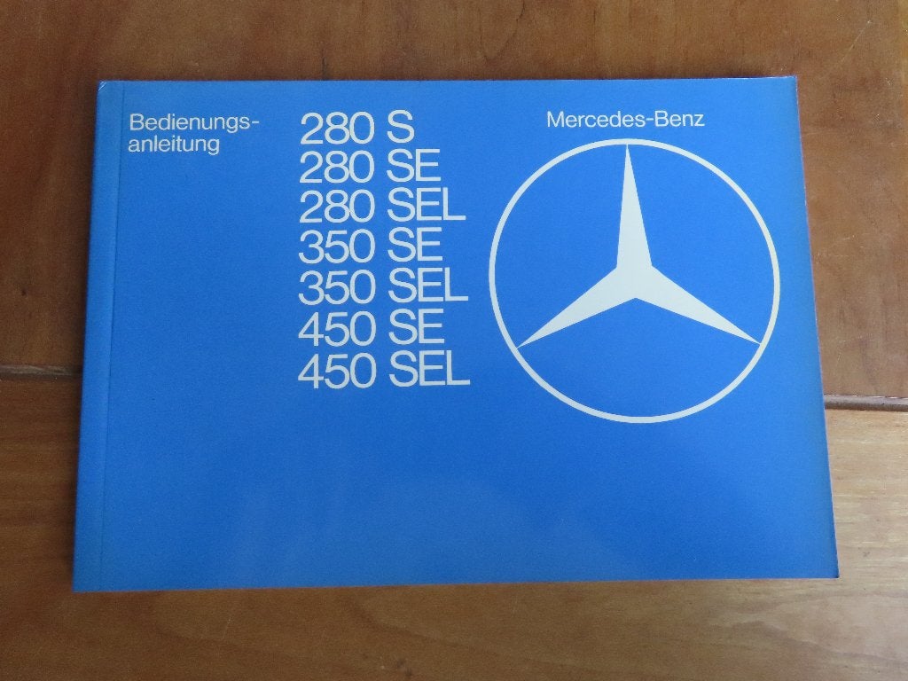 Instructieboek Mercedes S-klasse 280 S - 450 SEL W116 1979, Ophalen of Verzenden