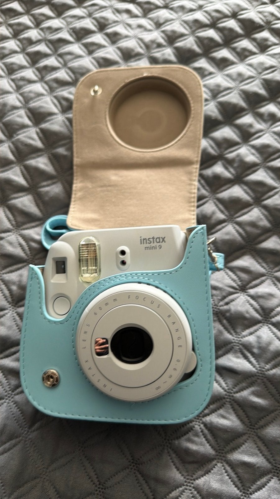 Fujifilm Instax Mini 9 Instant Camera met hoesje, Ingebouwde flitser, Instant camera, Ophalen of Verzenden, Zo goed als nieuw
