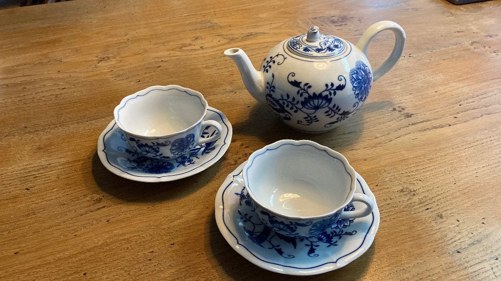 Bohemia Zwiebelmuster porselein - servies en kop en schotels, Ophalen