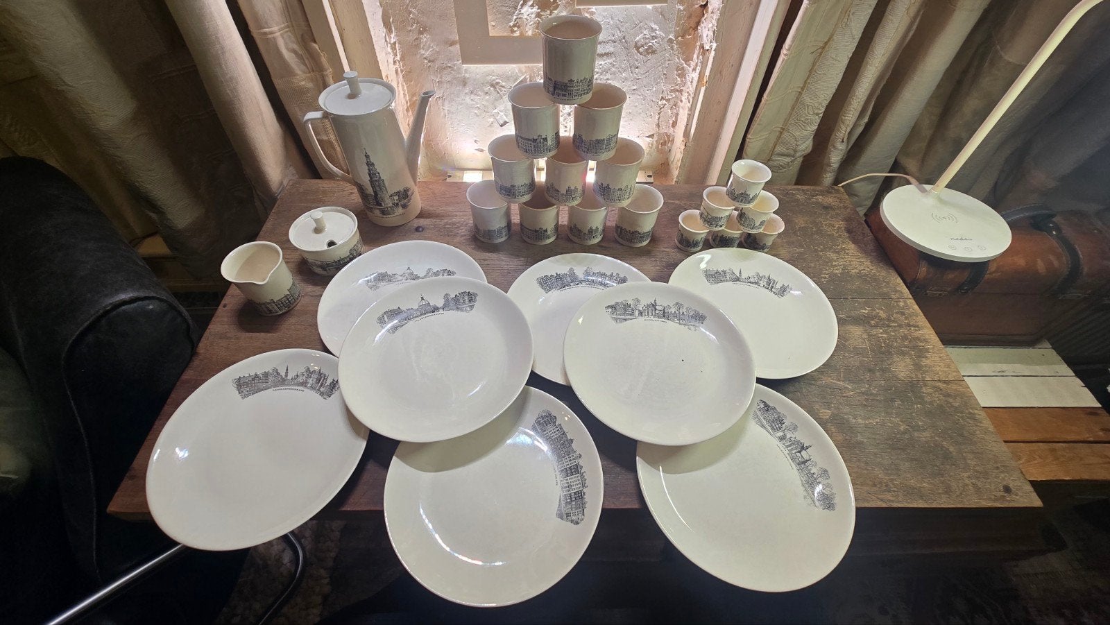 Vintage Villeroy & Boch "Amsterdam" Servies (21-delig), Ophalen