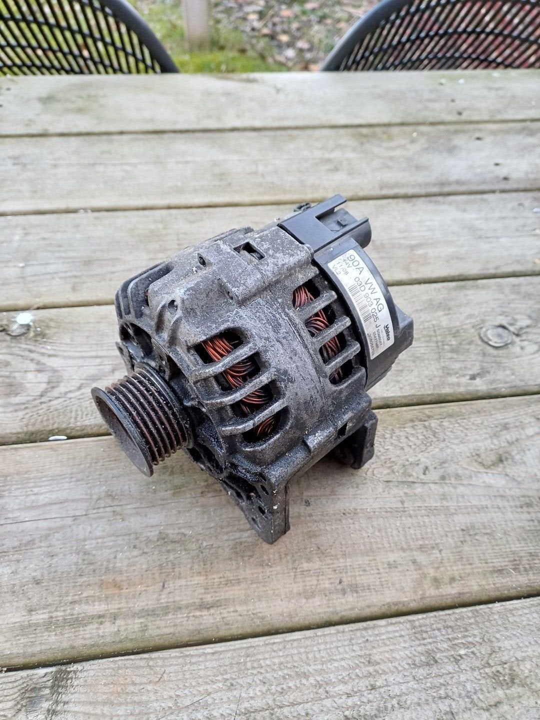 Volkswagen Polo 1.2 12V Dynamo 90A Valeo Nr: 03D903025J, Gebruikt, -, Volkswagen, -