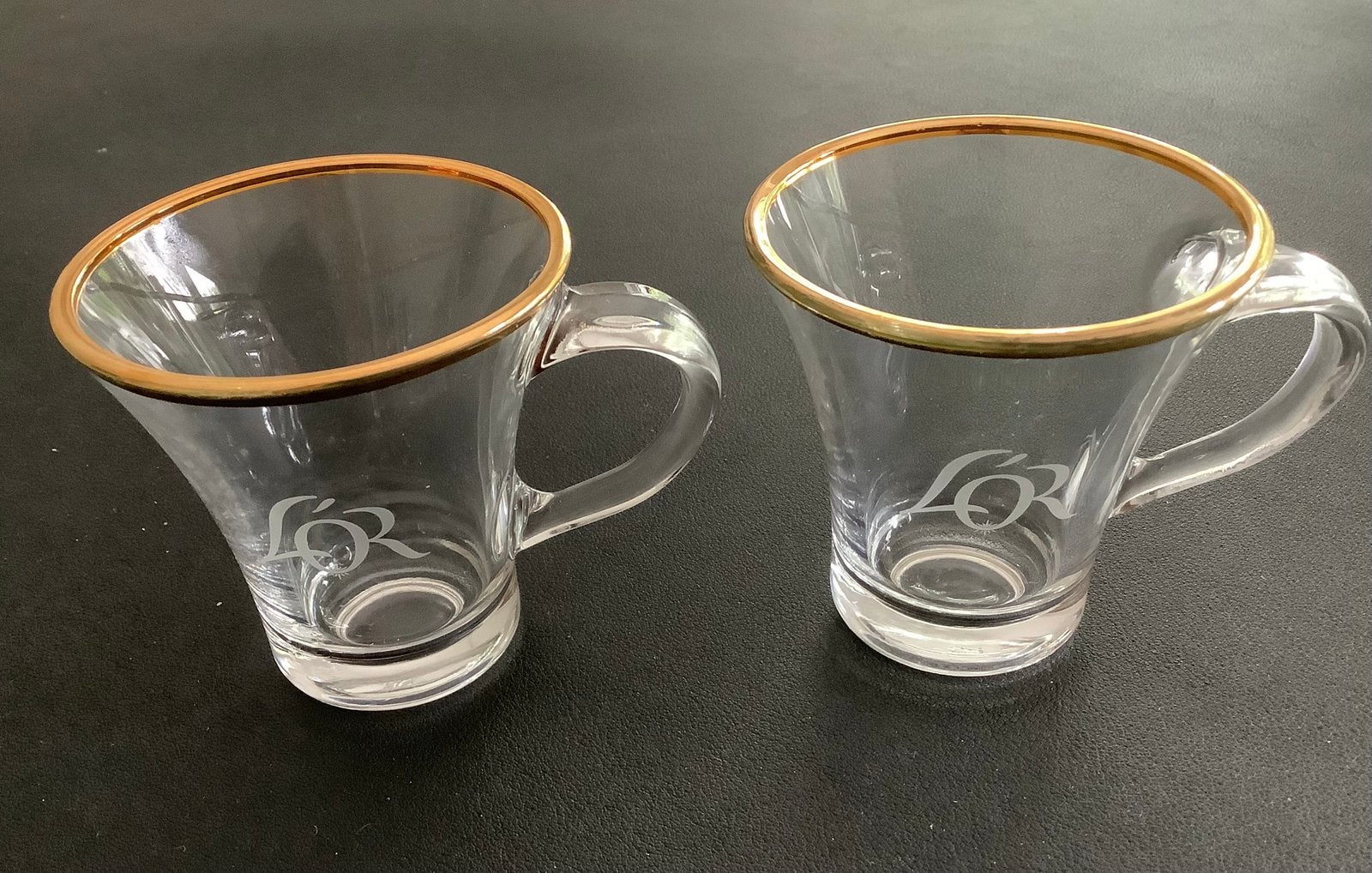 Nieuw! 2 l’or koffiekopjes koffie kopjes espresso glazen, Ophalen of Verzenden, Zo goed als nieuw, Gebruiksvoorwerp