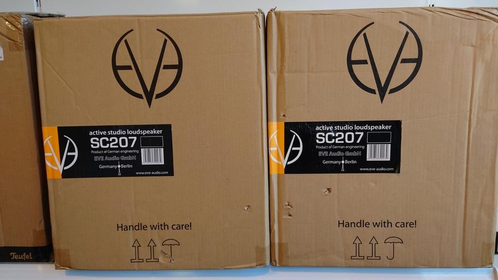 Eve SC207 Studio monitor set Zwart, Eve Audio, Info@kingcashshoptilburg.nl, Minder dan 60 watt, Front, Rear of Stereo speakers