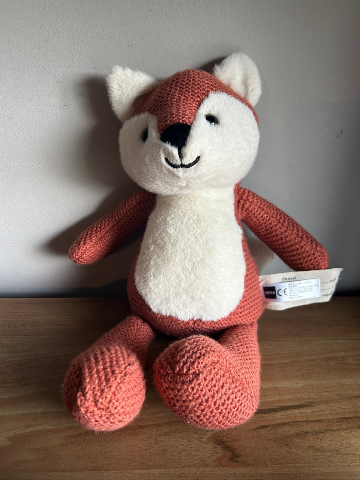 Hema vos vosje knuffel knuffeltje knuffeld, Verzenden, Zo goed als nieuw, Overige typen