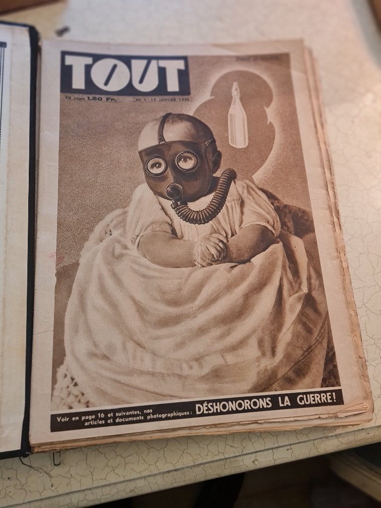 Antiek boek tous met gebundelde weekbladen, Ophalen of Verzenden