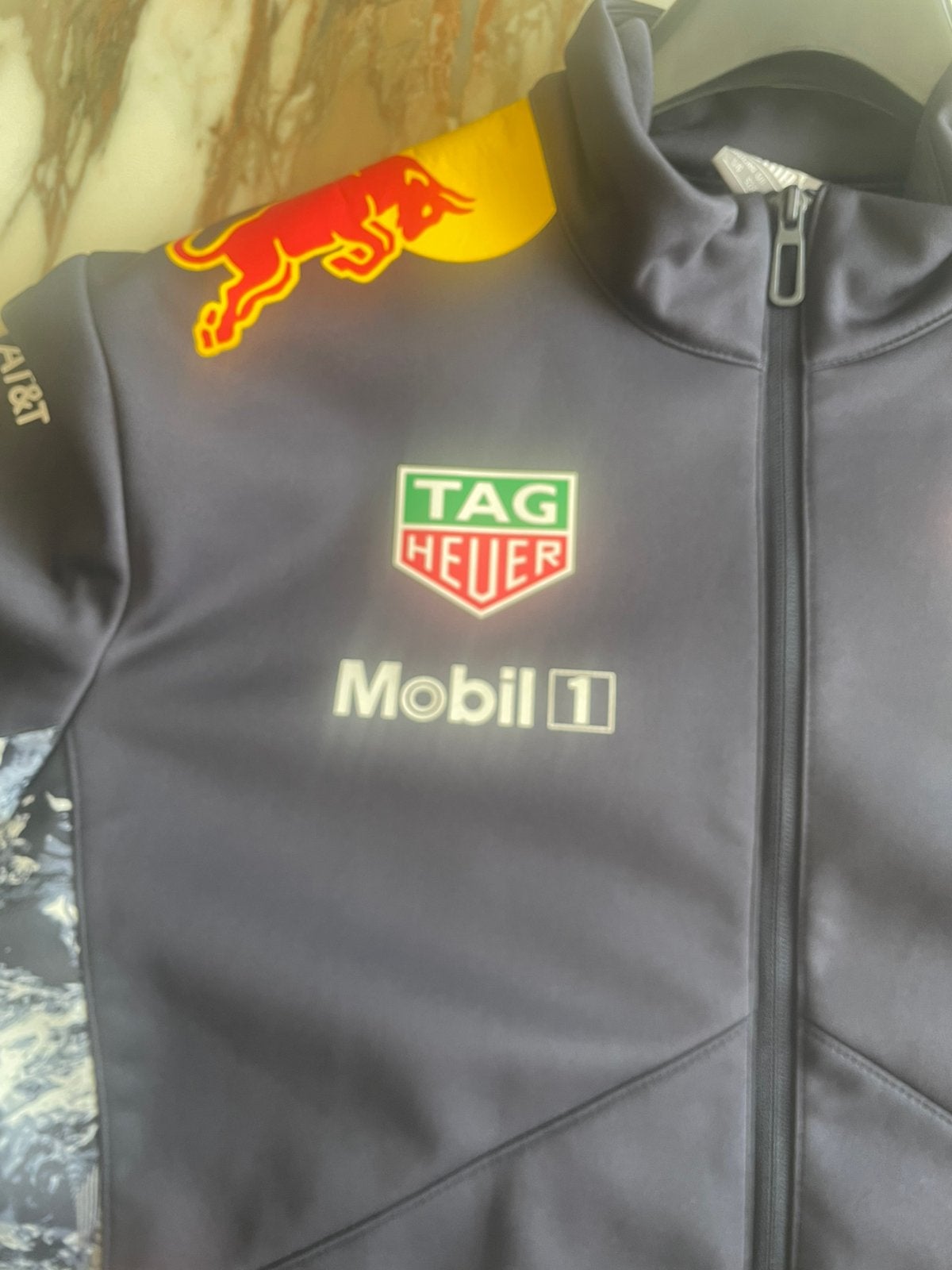 Max verstappen softshell jas maat L, Ophalen of Verzenden, Zo goed als nieuw, Blauw