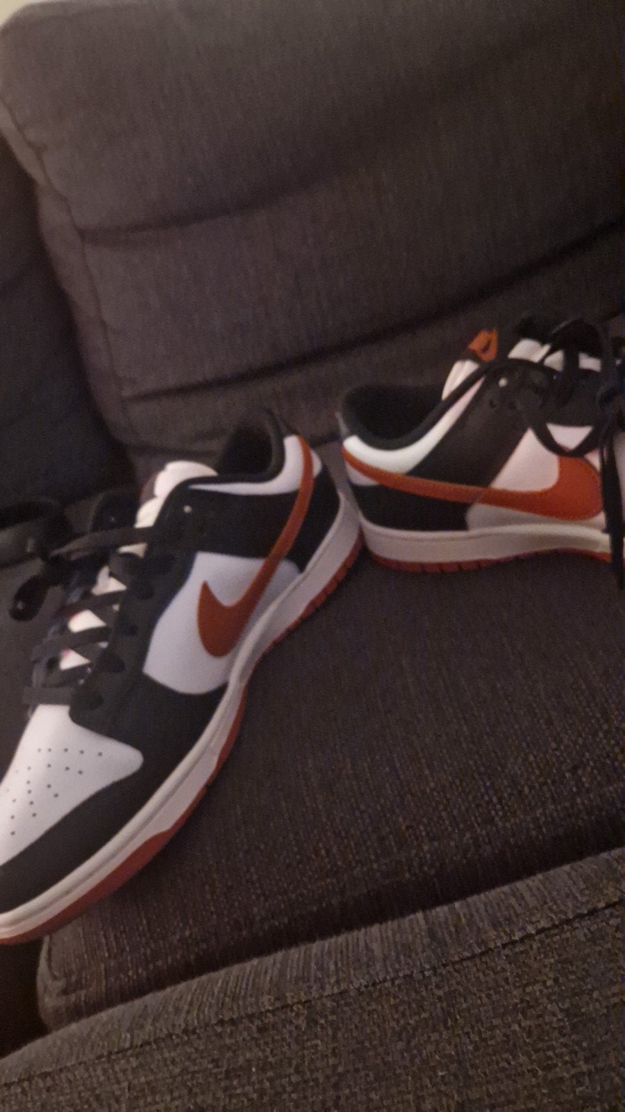 Nike Dunk Low Black White Orange (Panda), Zwart, Nike, Nieuw, Ophalen of Verzenden