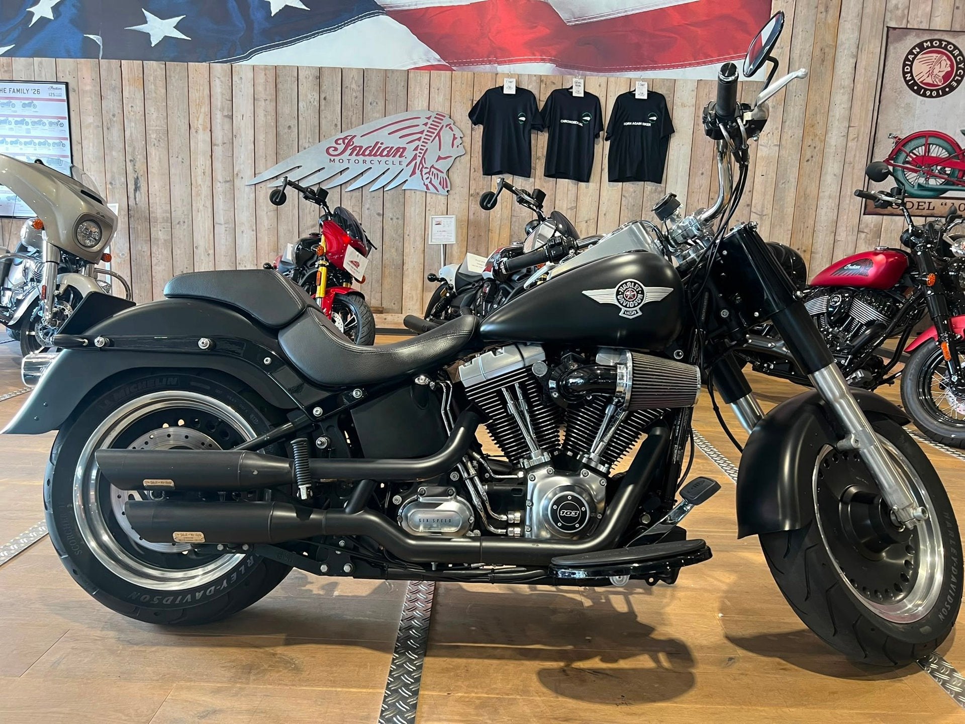 Harley Davidson Chopper 103 FLSTFB Softail Fat Boy Special, LED Verlichting, 1690 cc, Chopper, Bedrijf