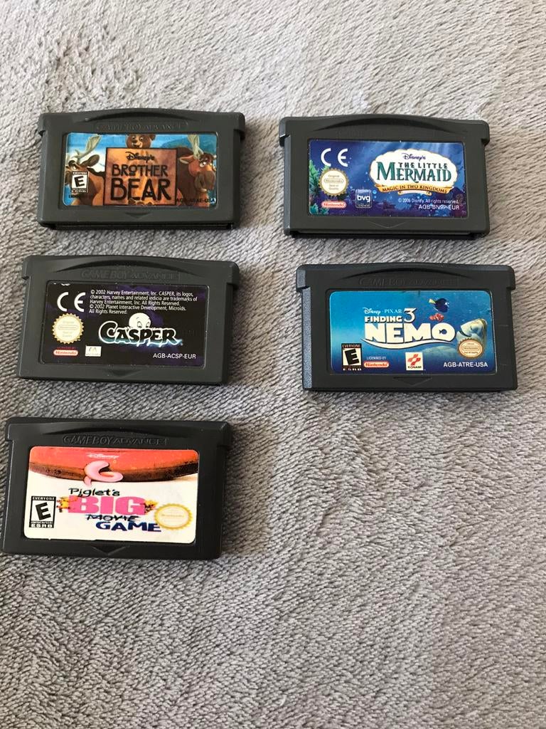 Nintendo vintage spellen mermaid nemo Casper piglet brother, 1 speler, Ophalen of Verzenden, Gebruikt, Vanaf 3 jaar