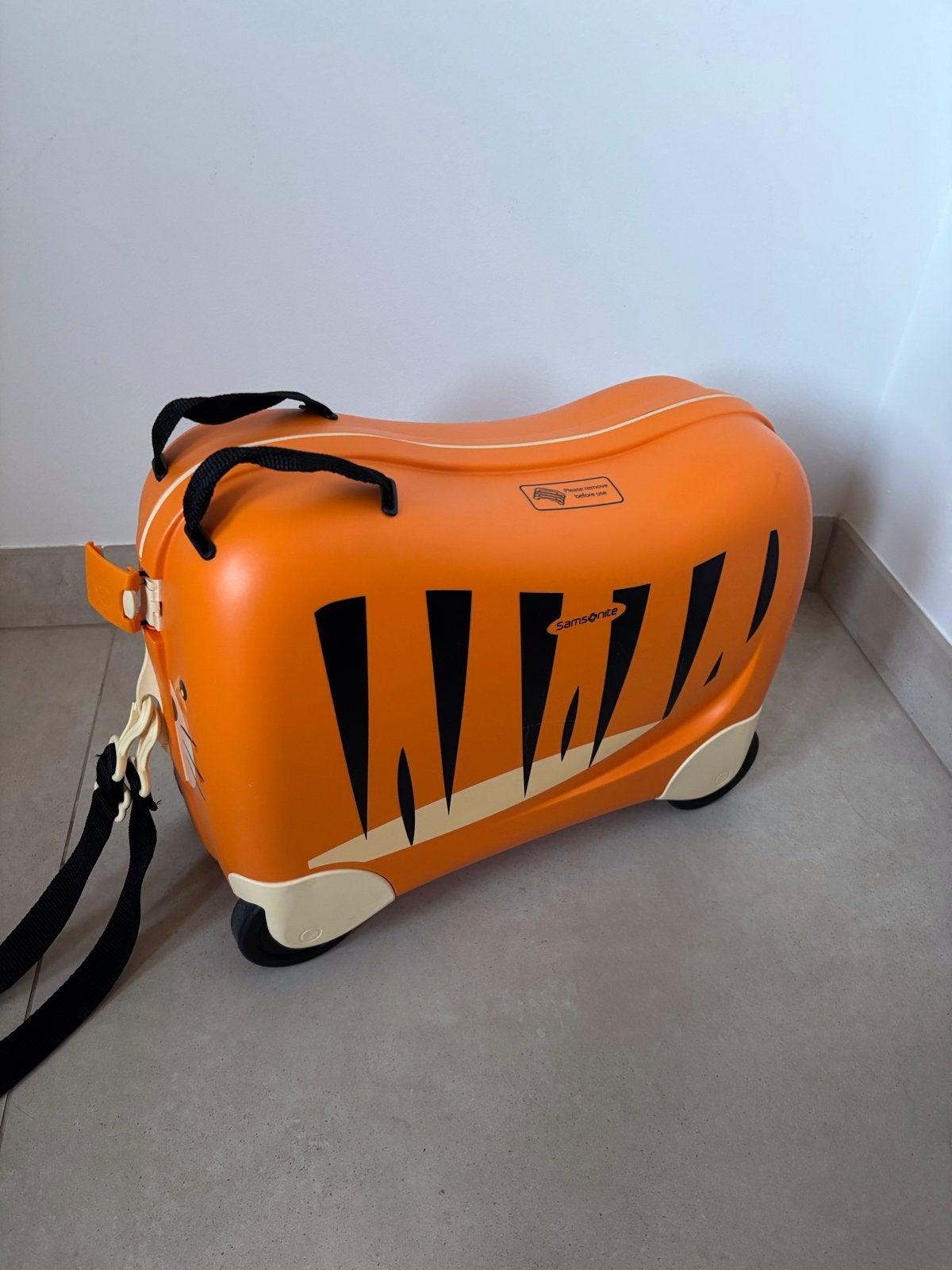 Samsonite Kinderkoffer Tijger - Oranje (45x35 cm), Wieltjes, Hard kunststof, Minder dan 50 cm, Ophalen of Verzenden