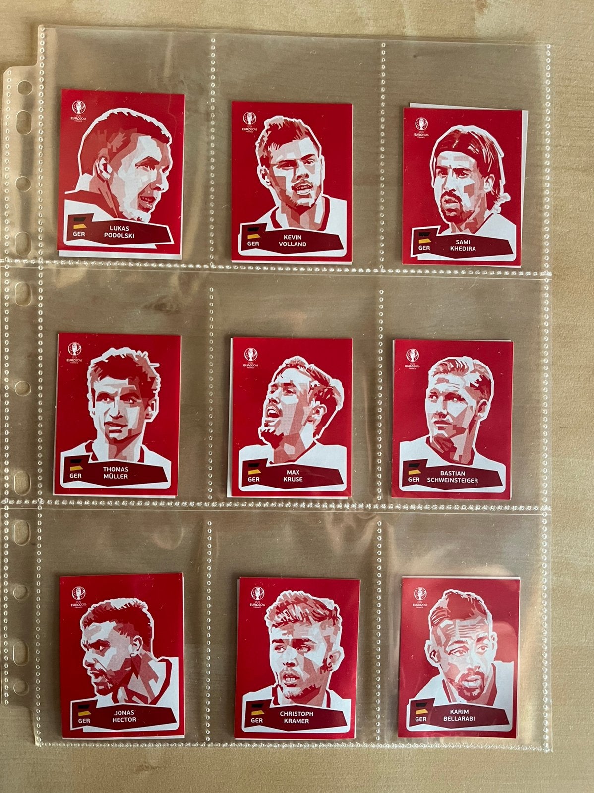 Panini EK2016 Extra Stickers Duitsland, Hobby en Vrije tijd, Ophalen of Verzenden, Nieuw, Meerdere stickers