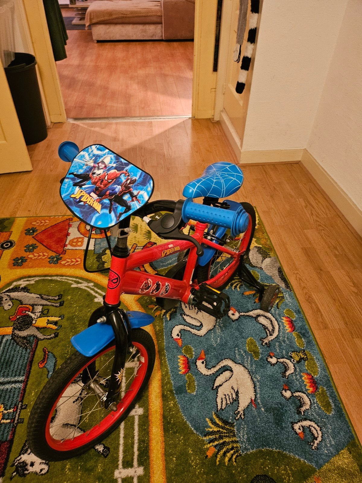 Spiderman Kinderfiets - Perfect voor jonge helden!, Ophalen, Terugtraprem, Zijwieltjes, Spiderman