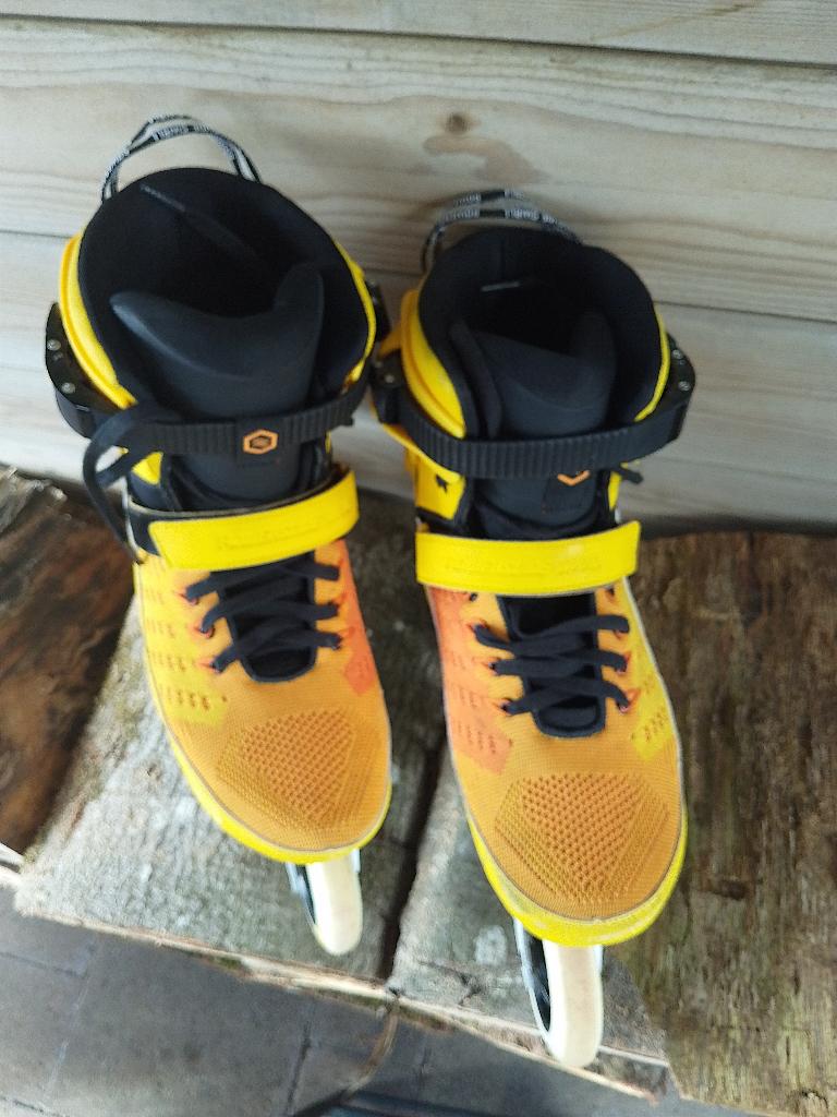 Powerslide Swell tangerine maat 45, Sport en Fitness, Skeelers, Verstelbaar, Ophalen of Verzenden, Zo goed als nieuw, Inline skates 4 wielen