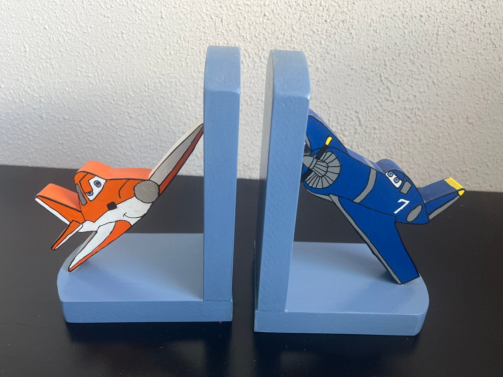 Planes Vliegtuig Boekensteunen - Decoratief en Functioneel, Ophalen of Verzenden, Zo goed als nieuw