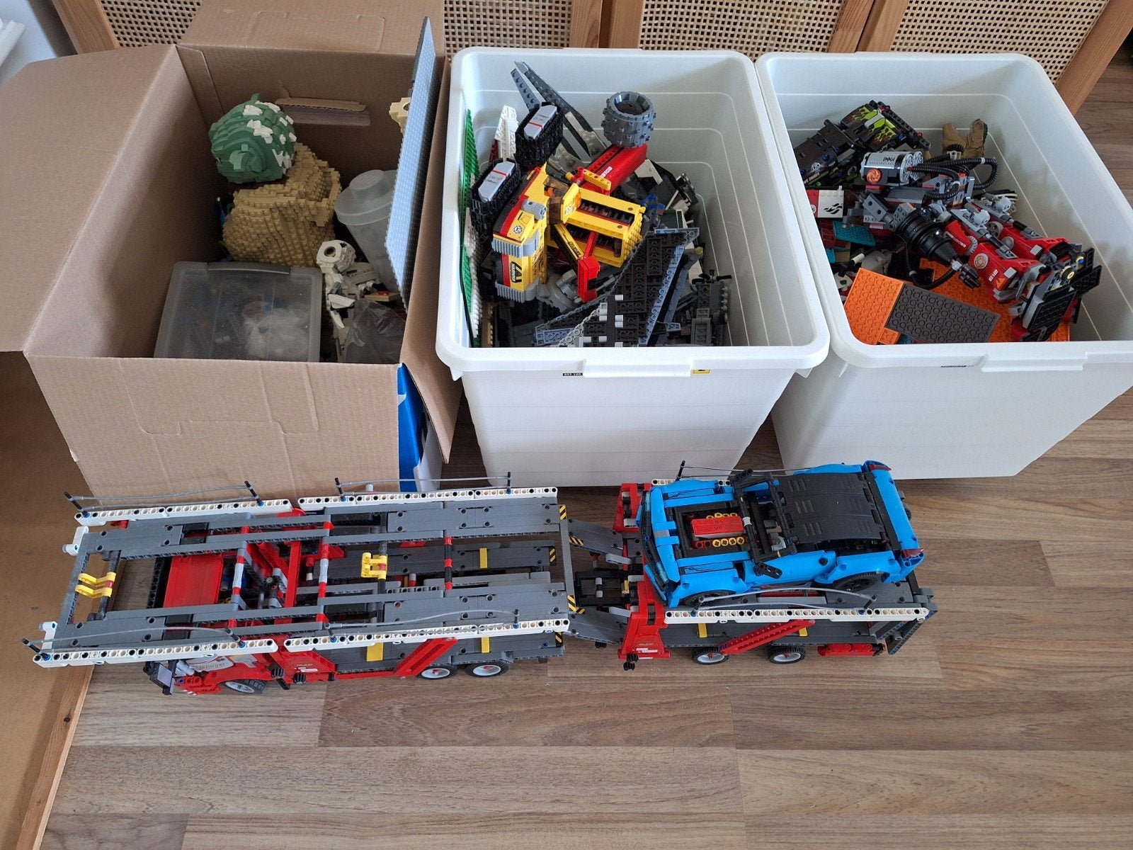Grote partij LEGO Technic en andere LEGO onderdelen, Ophalen, Gebruikt, Lego, Inclusief minifiguren