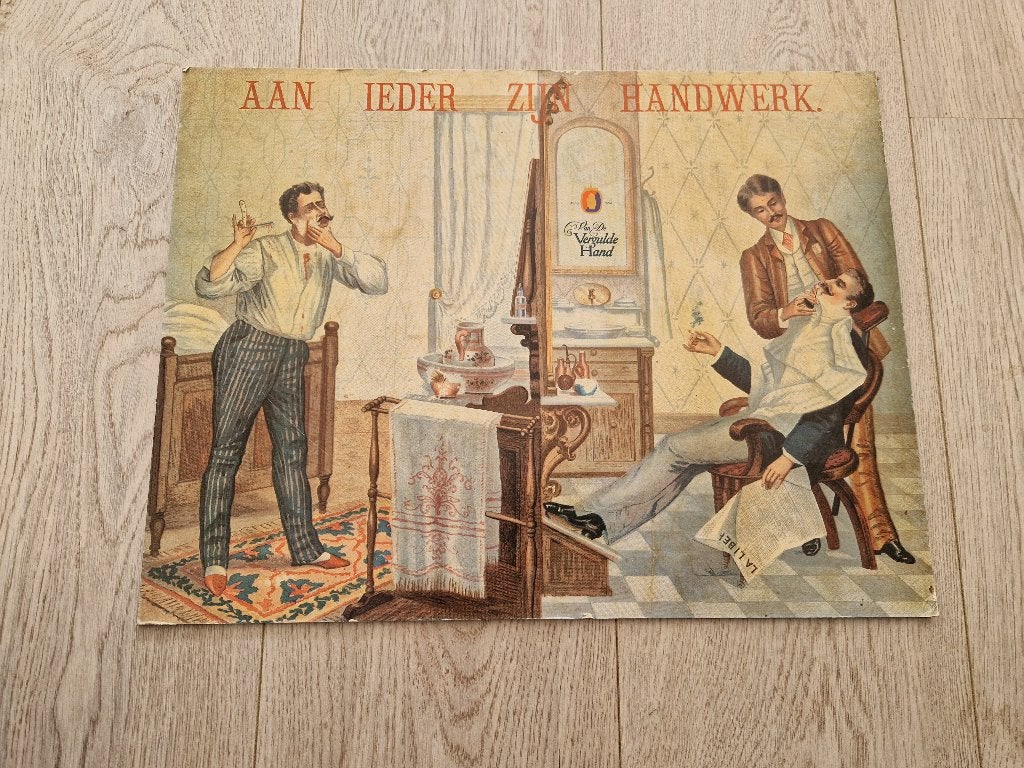 Brocante kapper spullen ter decoratie, Sieraden, Tassen en Uiterlijk, Ophalen, Gebruikt