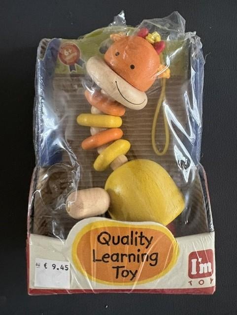 houten giraf Wiggie Waggy  I'm Toy met koord, Ophalen of Verzenden, Nieuw, Overige typen