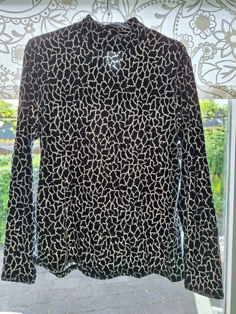 Garcia top zwart longsleeve, mt. L - Nw., Zwart, Maat 42/44 (L), Nieuw, Ophalen of Verzenden