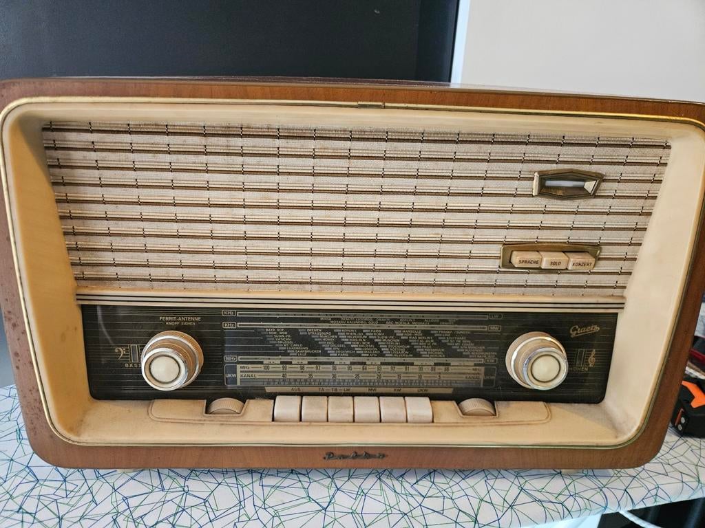 Vintage Graetz Radio - Niet werkend, Ophalen of Verzenden, Niet werkend, Radio