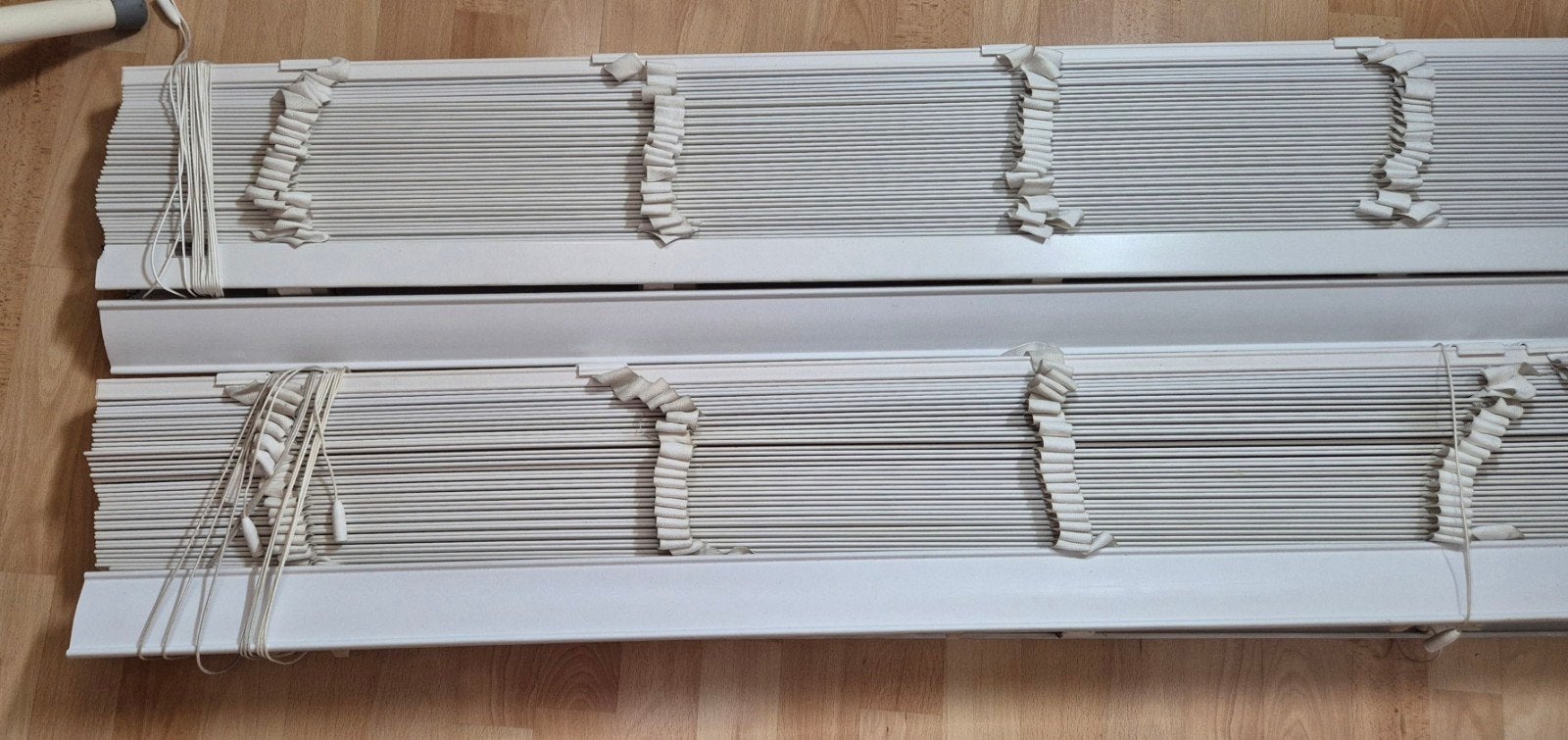 Jaloezieen 2x (150 cm x 175 cm), Huis en Inrichting, Stoffering | Gordijnen en Lamellen, Ophalen, Gebruikt, Wit