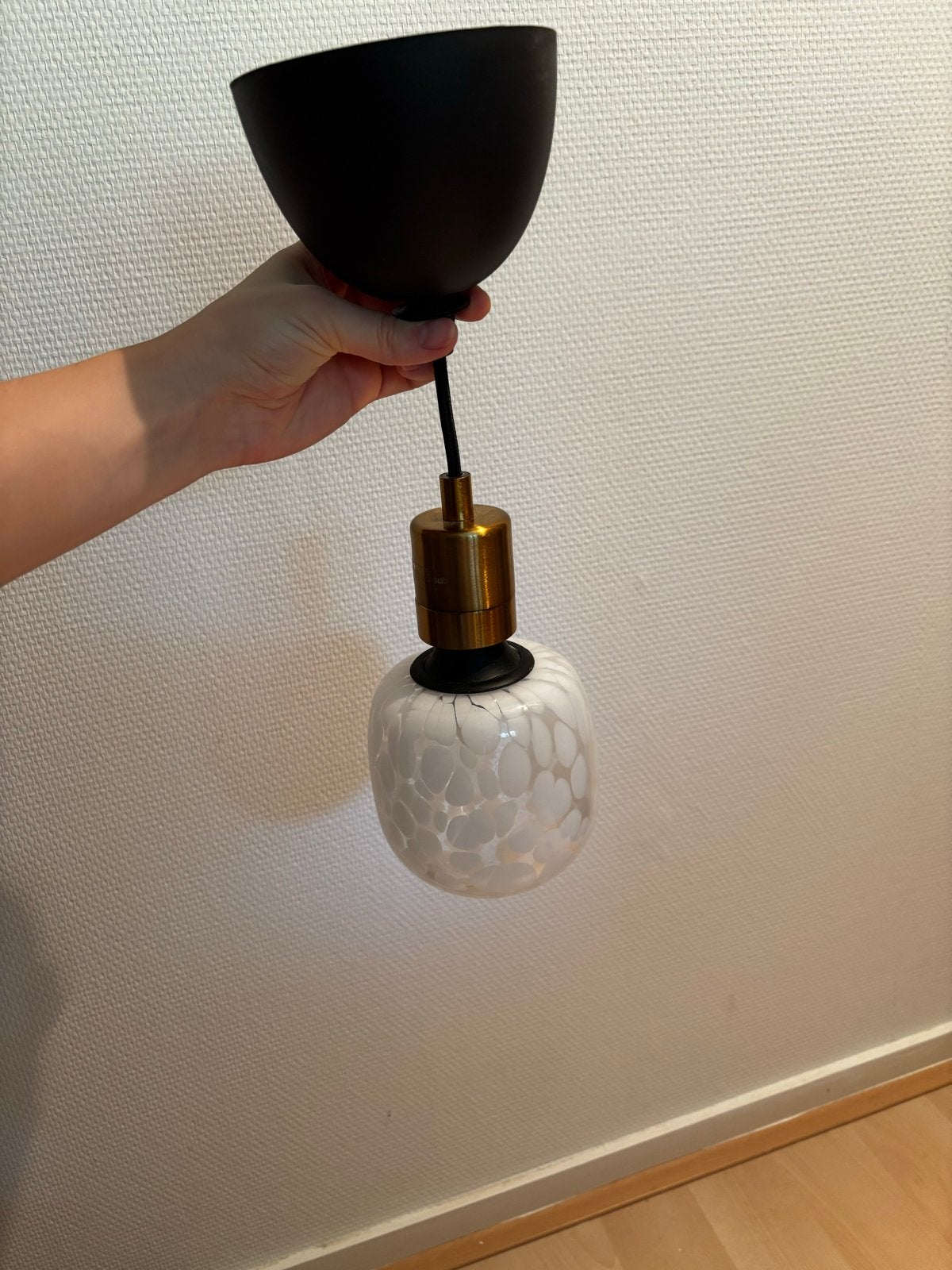 Hanglamp Ikea MOLNART - Zo goed als nieuw, Ophalen of Verzenden, Zo goed als nieuw, Glas, E27 (groot)