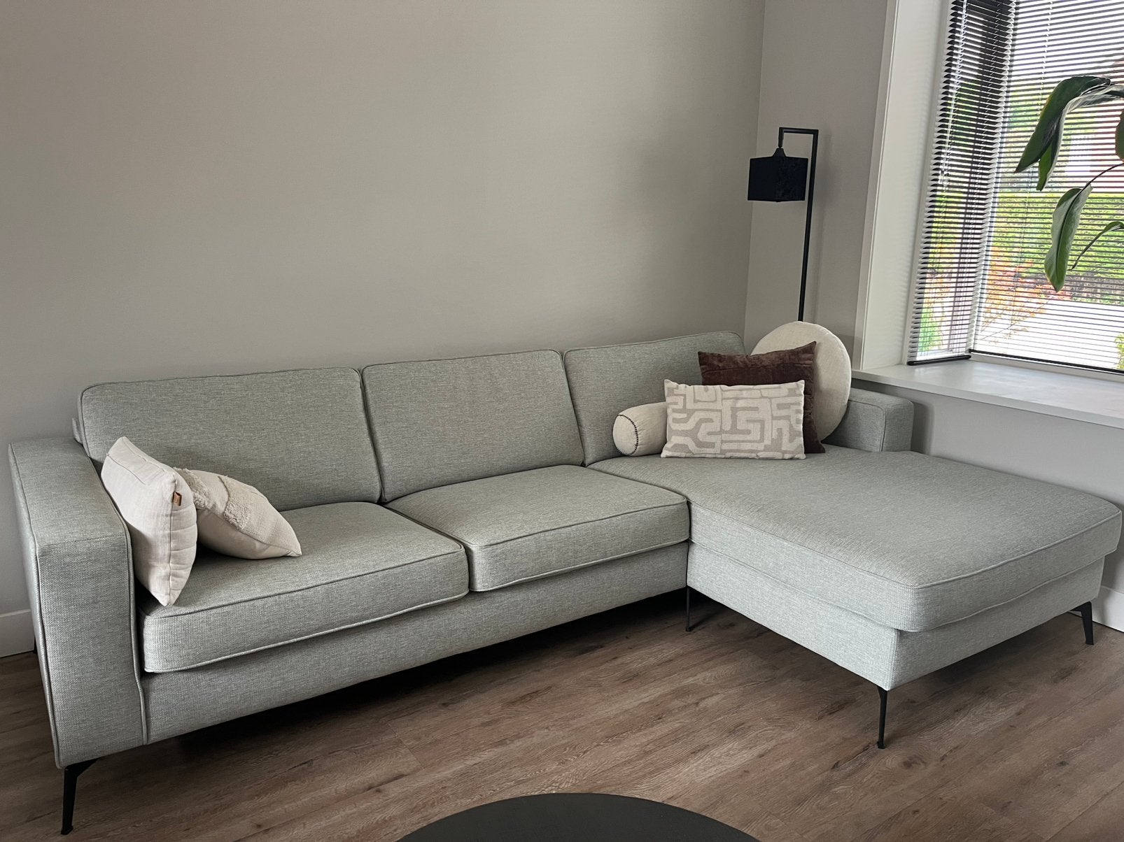 Leuke Laguna 2,5-zits bank + longchair, Ophalen, Zo goed als nieuw, Stof