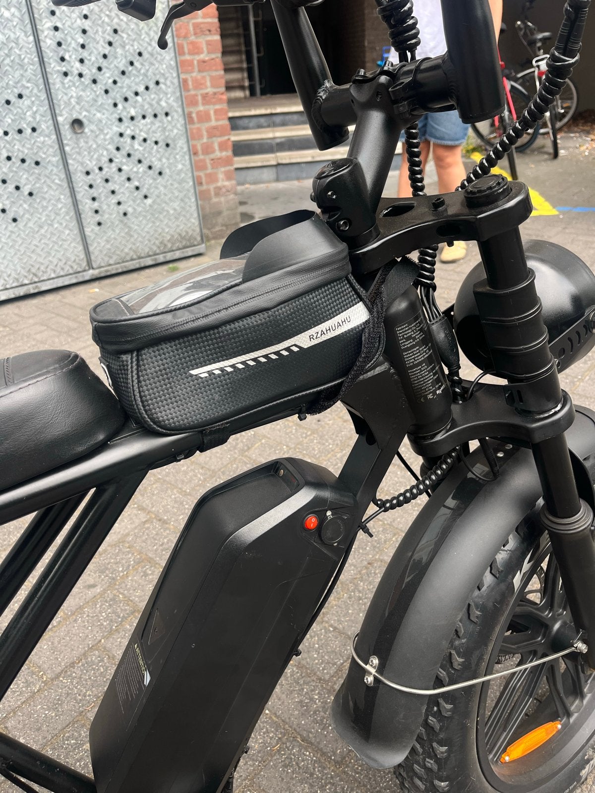Fatbike H9 - zwart - uitneembare accu - 25 km/u, Gebruikt, 51 tot 55 cm, 50 km per accu of meer, Ophalen