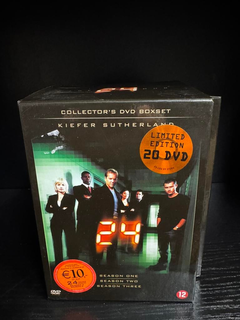 Dvd box met 20 dvd’s Serie Twenty Four zgan, Vanaf 12 jaar, Ophalen of Verzenden, Zo goed als nieuw, Actie en Avontuur