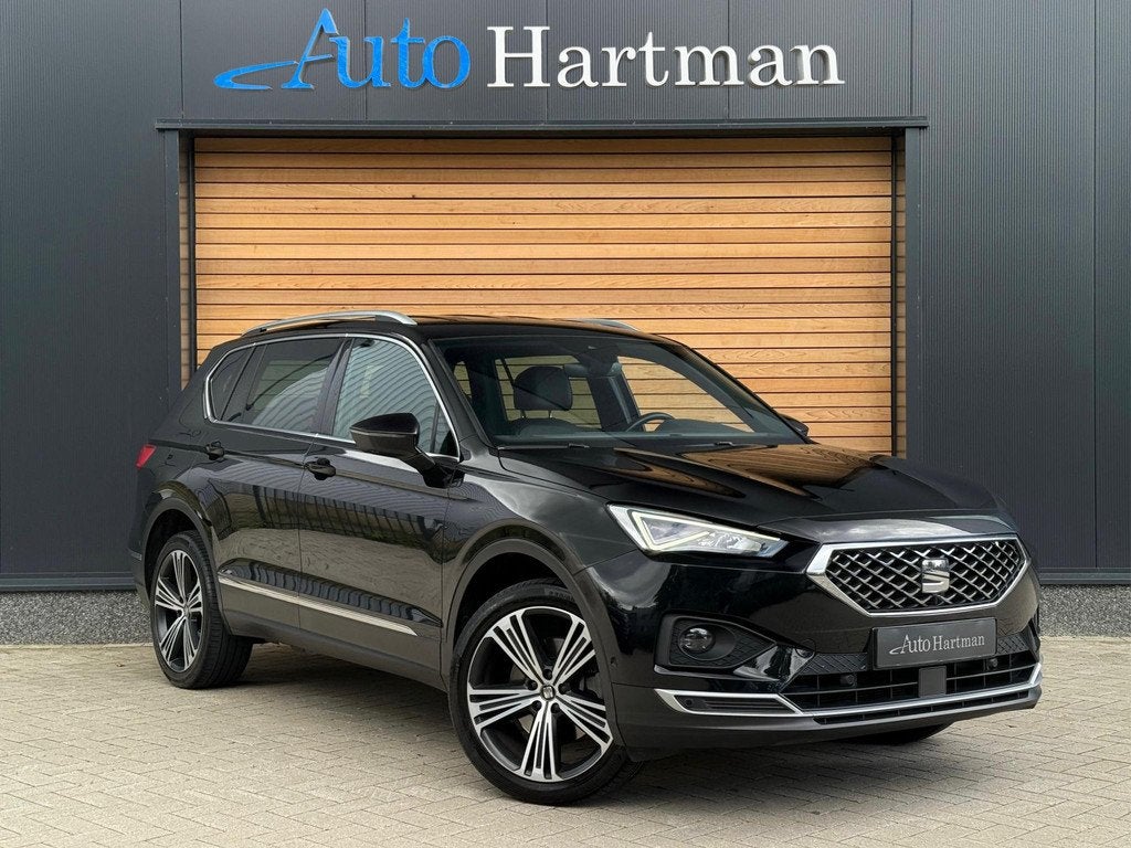 SEAT Tarraco 2.0 TSI 4DRIVE Xcellence 7p. TREKHAAK 2200KG|AC, Auto's, Seat, Gebruikt, 1984 cc, 7 stoelen, Zwart