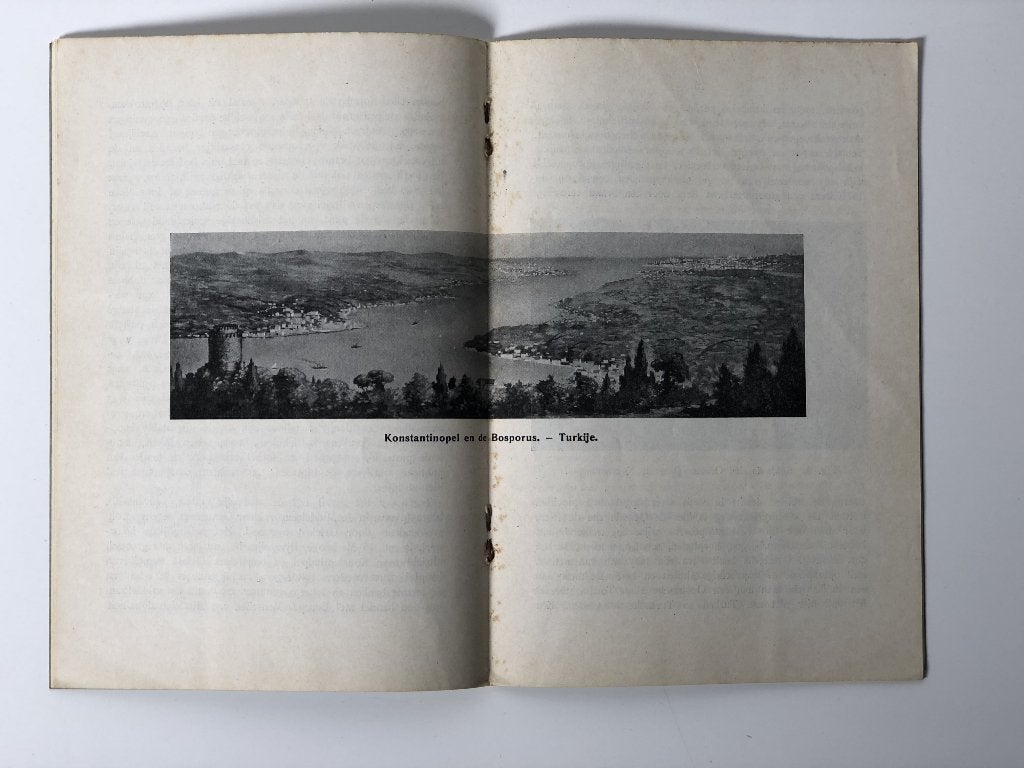 Schoolplaat boekje – Kostantinopel en de Bosporus, Antiek en Kunst, Ophalen of Verzenden, Stad- en Dorpsgezichten