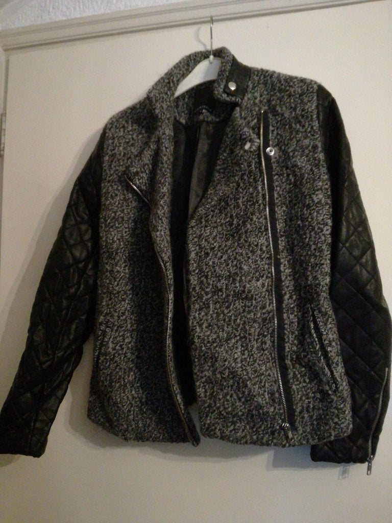als Nieuw jas vest Seconde Female 45% grijs zwart WOL M, Ophalen of Verzenden, Zo goed als nieuw, Maat 38/40 (M), Zwart