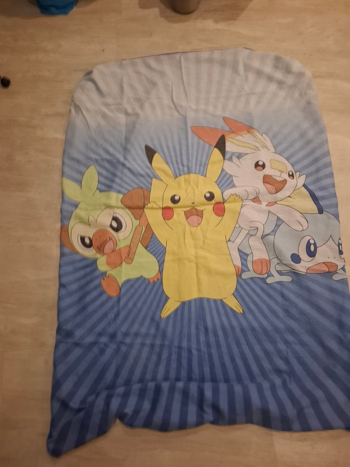 Eenpersoons Pokémon dekbedovertrek met Pikachu, Ophalen, Gebruikt, Eenpersoons, Meerkleurig