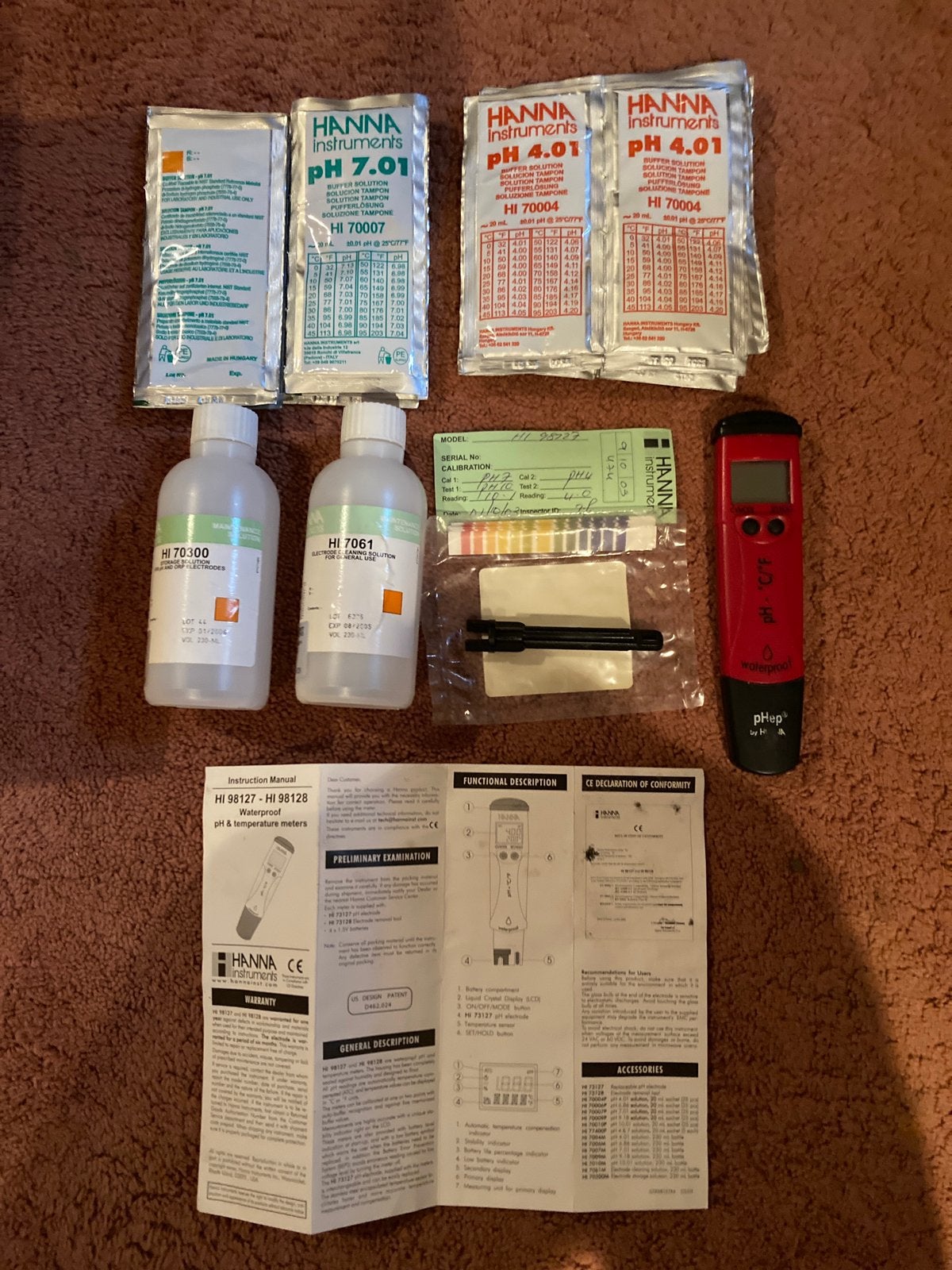 pH meter van Hanna instruments, Doe-het-zelf en Verbouw, Ophalen of Verzenden, Zo goed als nieuw