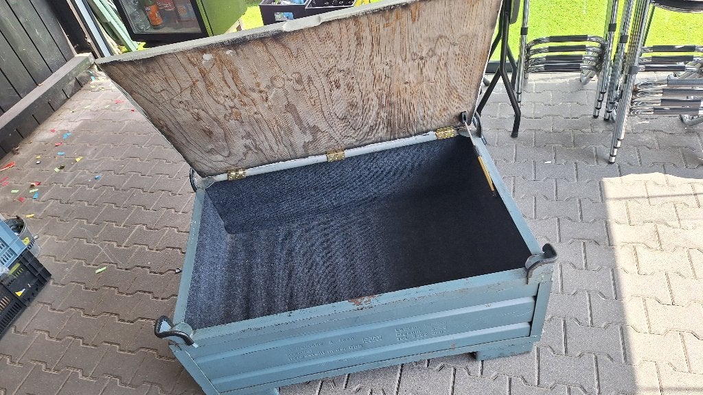 Stalen industriele salontafel stalen bak kist met klep, Ophalen, 50 – 75, 100 tot 150 cm, .