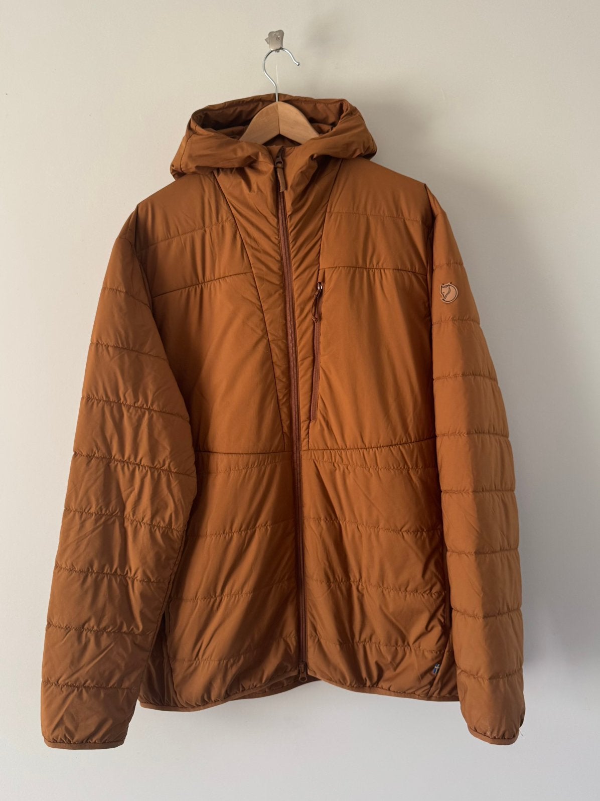 Fjallraven Keb padded hoodie, Ophalen of Verzenden, Zo goed als nieuw, Overige maten, Bruin