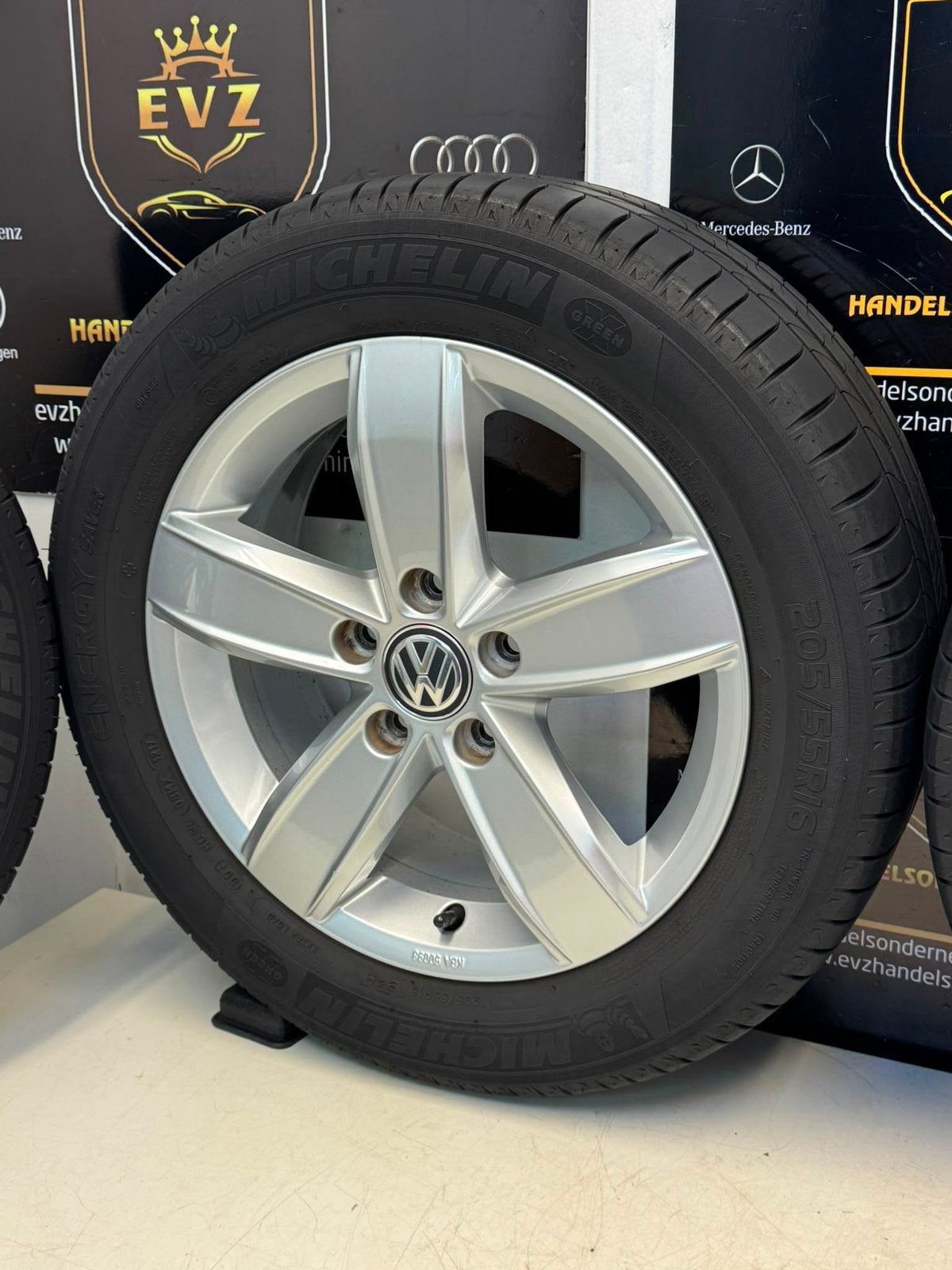 Org.VW Golf 7/VII velgen met zomerbanden 16 inch 5x112, Gebruikt, 16 inch, Banden en Velgen, EVZ Handelsonderneming