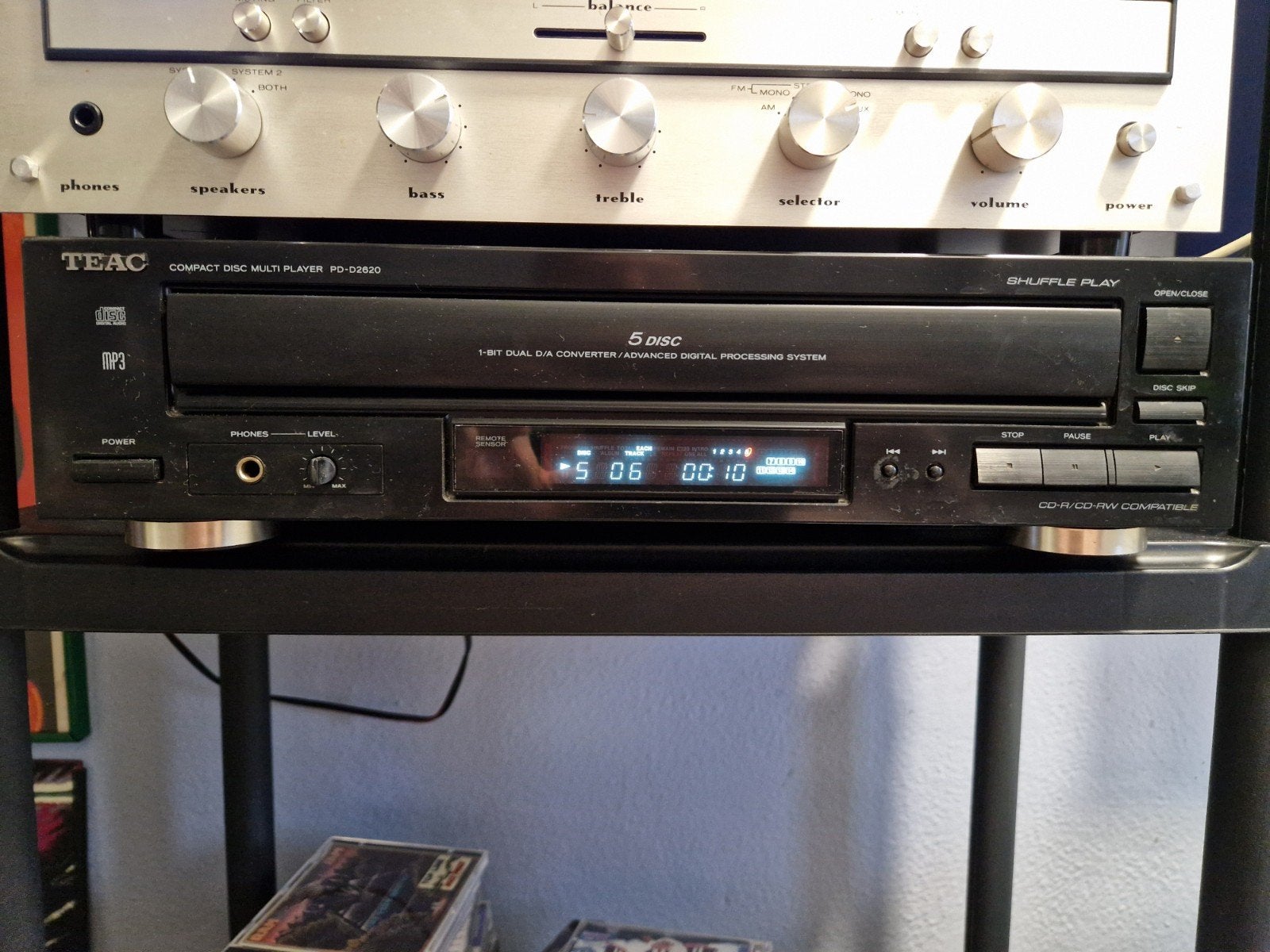 Teac PD D2620 5 cd wisselaar, Ophalen of Verzenden, Gebruikt, Overige merken, Wisselaar
