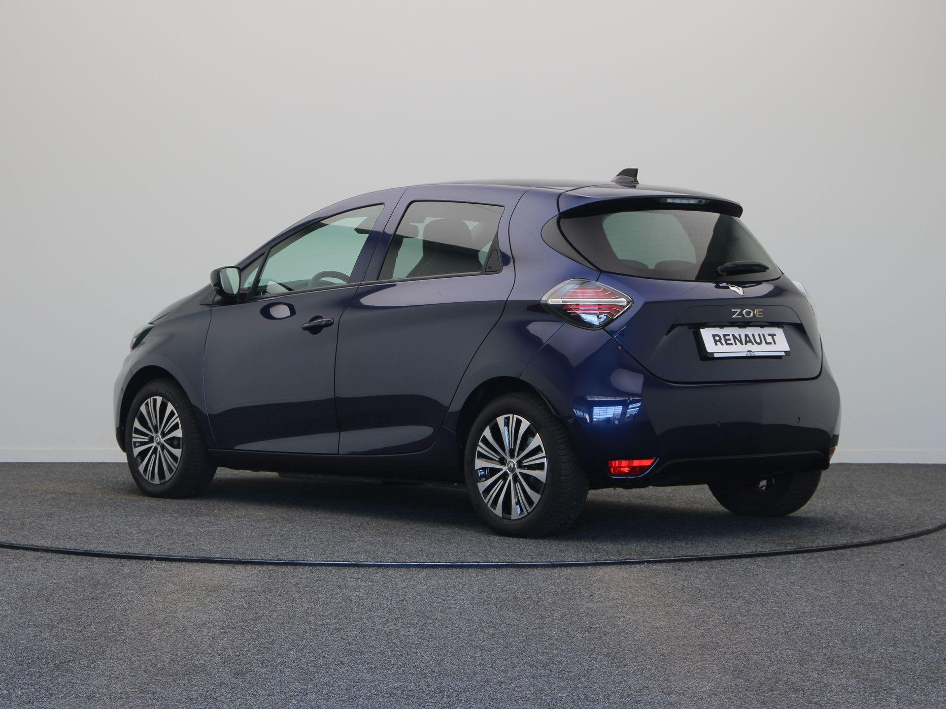 Renault Zoe R135 Iconic 52 kWh | Koopaccu | BOSE | Stoel- en, Auto's, Dealer onderhouden, 136 pk, Gebruikt, Blauw
