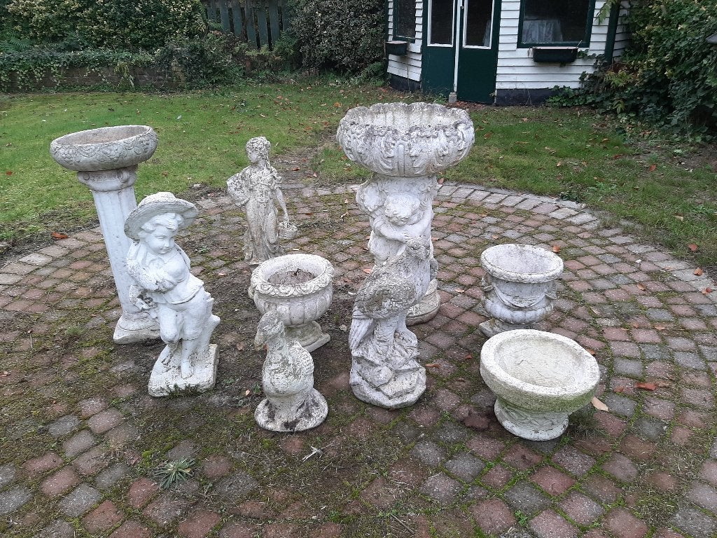Betonnen tuinbeelden en vazen, Ophalen, Gebruikt, Beton, Overige typen