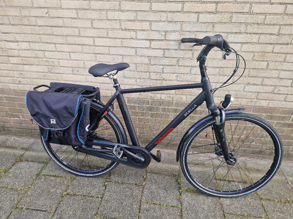 Steĺla herenfiets 8.vers. 57 cm.(geen electrischefiets)), Fietsen en Brommers, Fietsen | Heren | Herenfietsen, Gebruikt, Overige merken