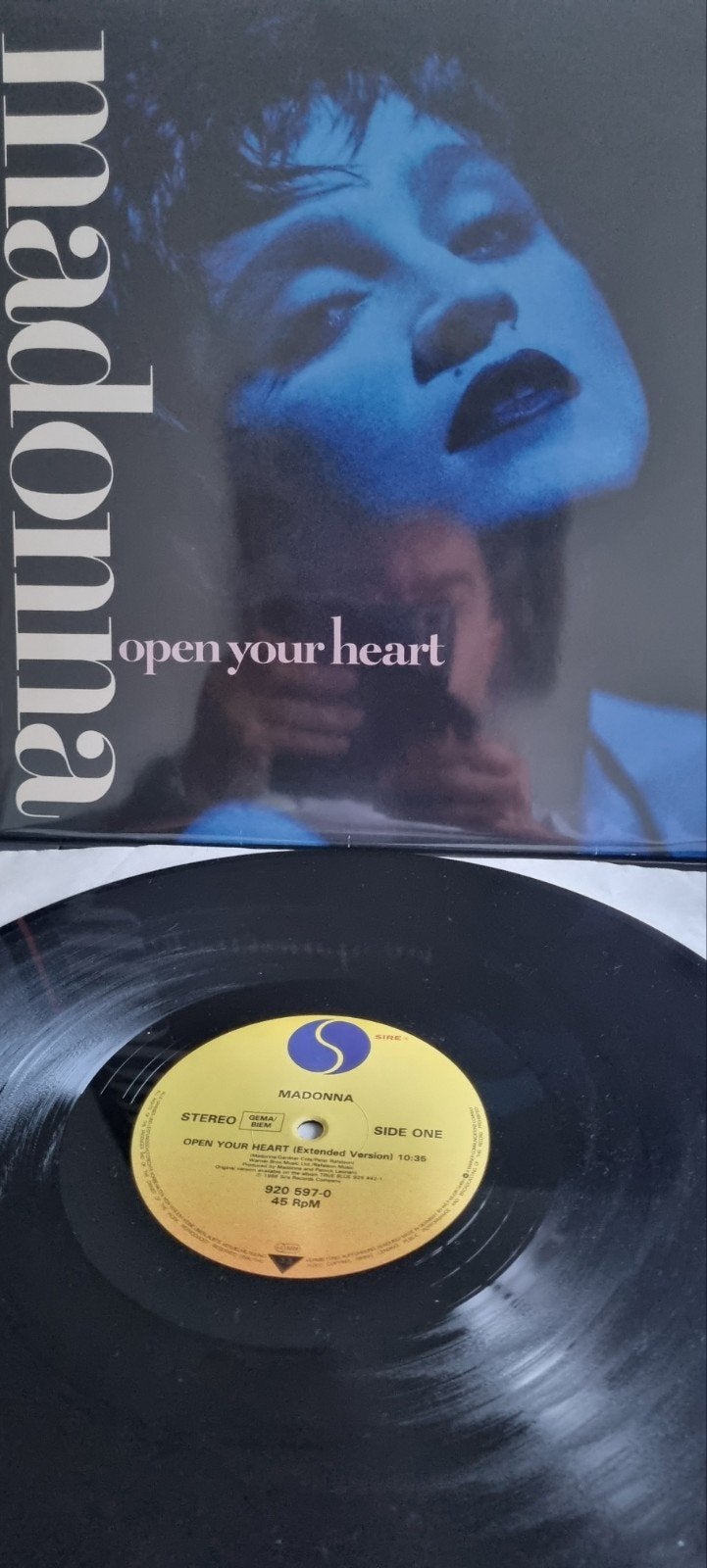 Madonna - Open Your Heart (Vinyl Single), LP, Gebruikt, Ophalen of Verzenden, Pop