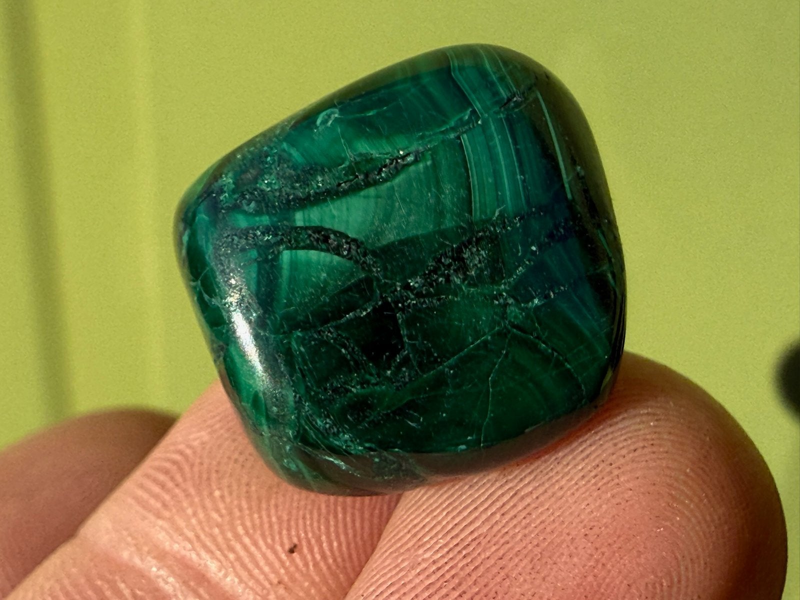 Malachiet broekzaksteen mineralen, Ophalen of Verzenden, Mineraal