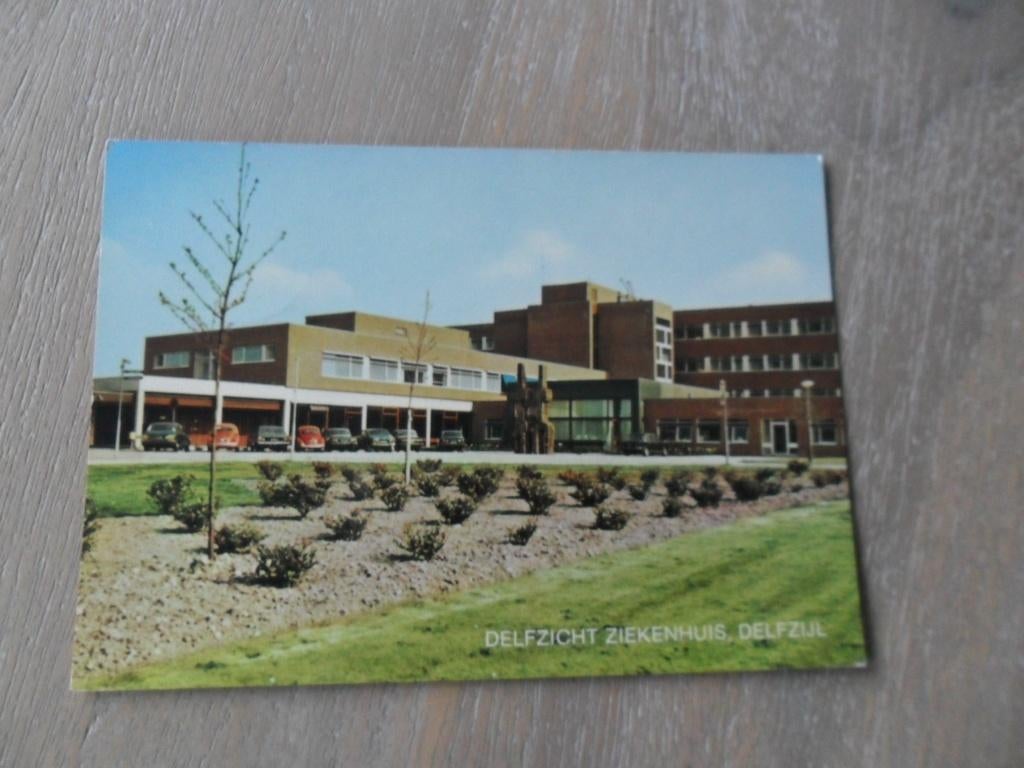 Delfzijl, Delfzicht ziekenhuis/auto, Verzenden, 1980 tot heden, Gelopen, Noord-Brabant