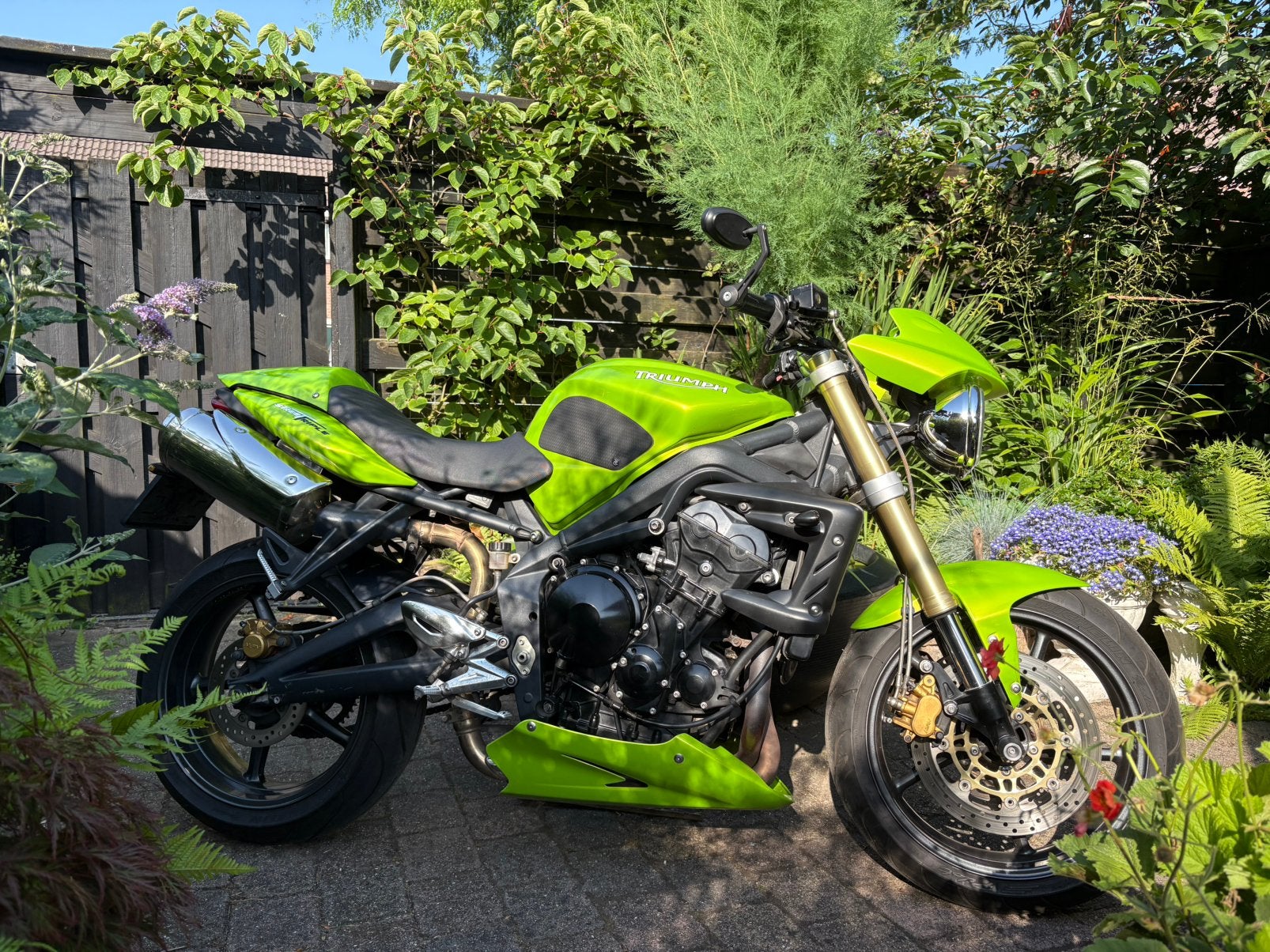 Triumph Street Triple 675, Ophalen