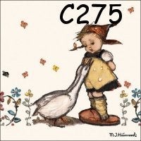 Servetten decoupage/bullet journal – Hummel meisje gans C275, Verzenden, Nieuw