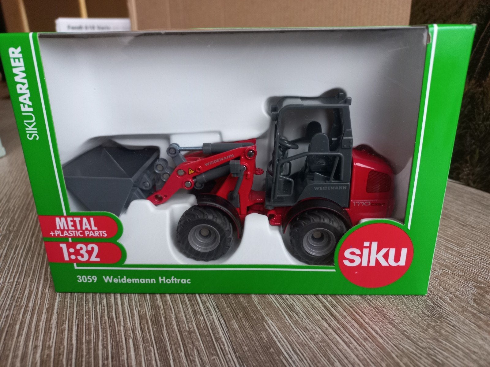 Weidemann Hoftrac Shoveltje met Bak Siku, Ophalen of Verzenden, Nieuw, Tractor of Landbouw, SIKU
