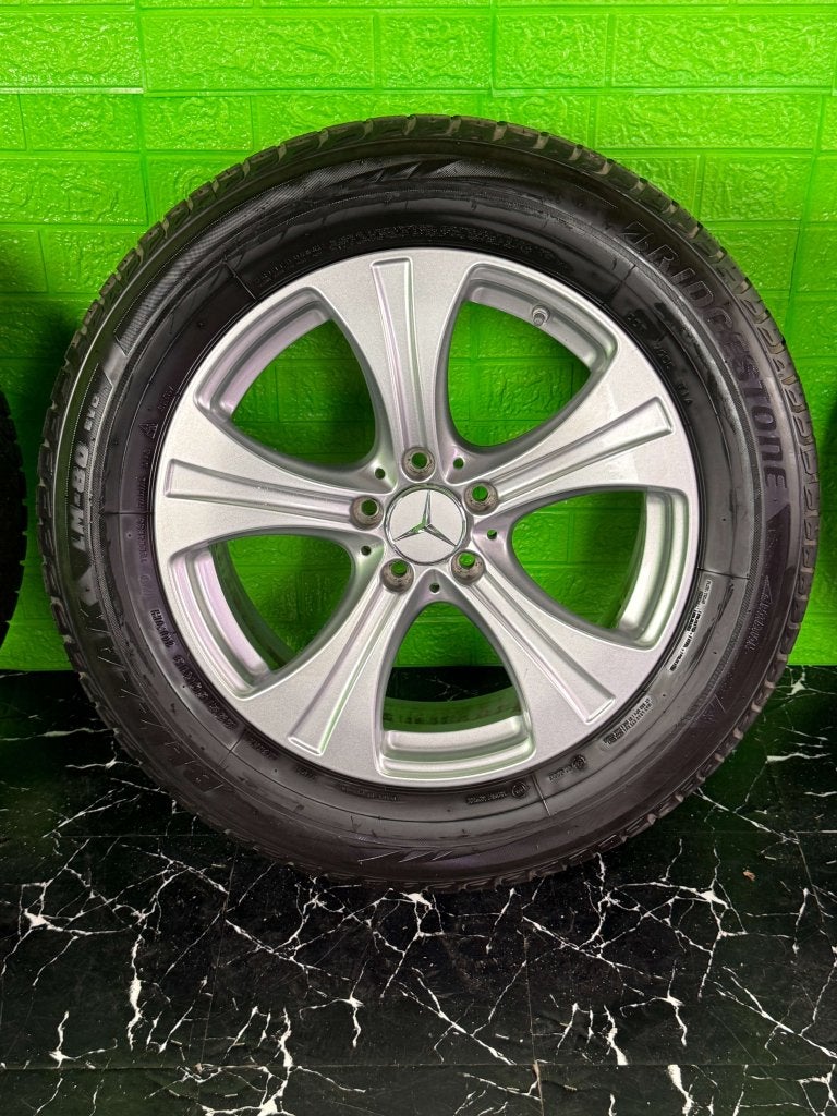 Originele Mercedes GLC velgen 18" 5x112 W253 winterset 8mm!, Niet ingevuld, 18 inch, Gebruikt, Banden en Velgen