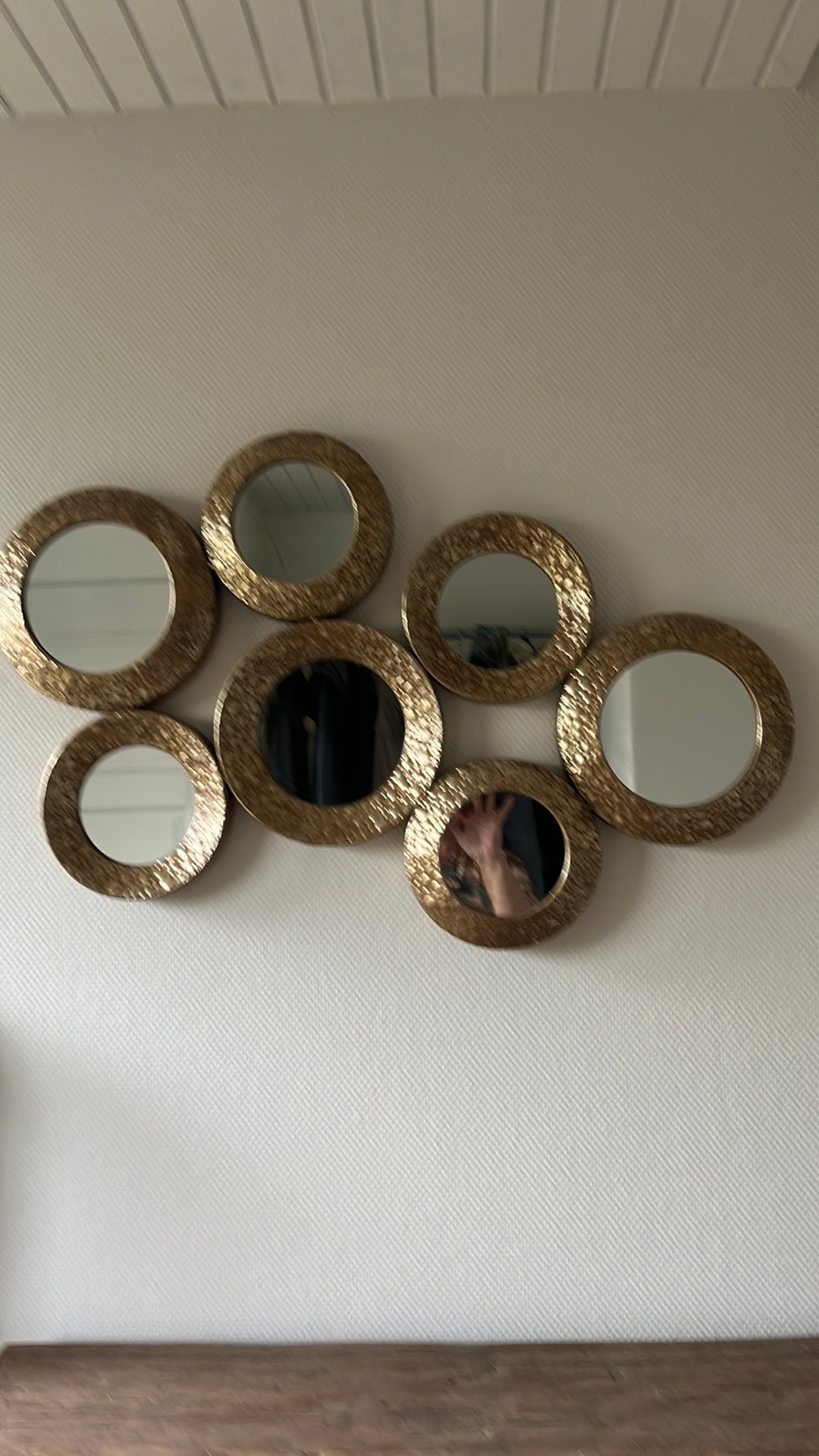 Mooi apparte spiegel, Huis en Inrichting, Ophalen, Zo goed als nieuw, 75 tot 100 cm, Minder dan 100 cm