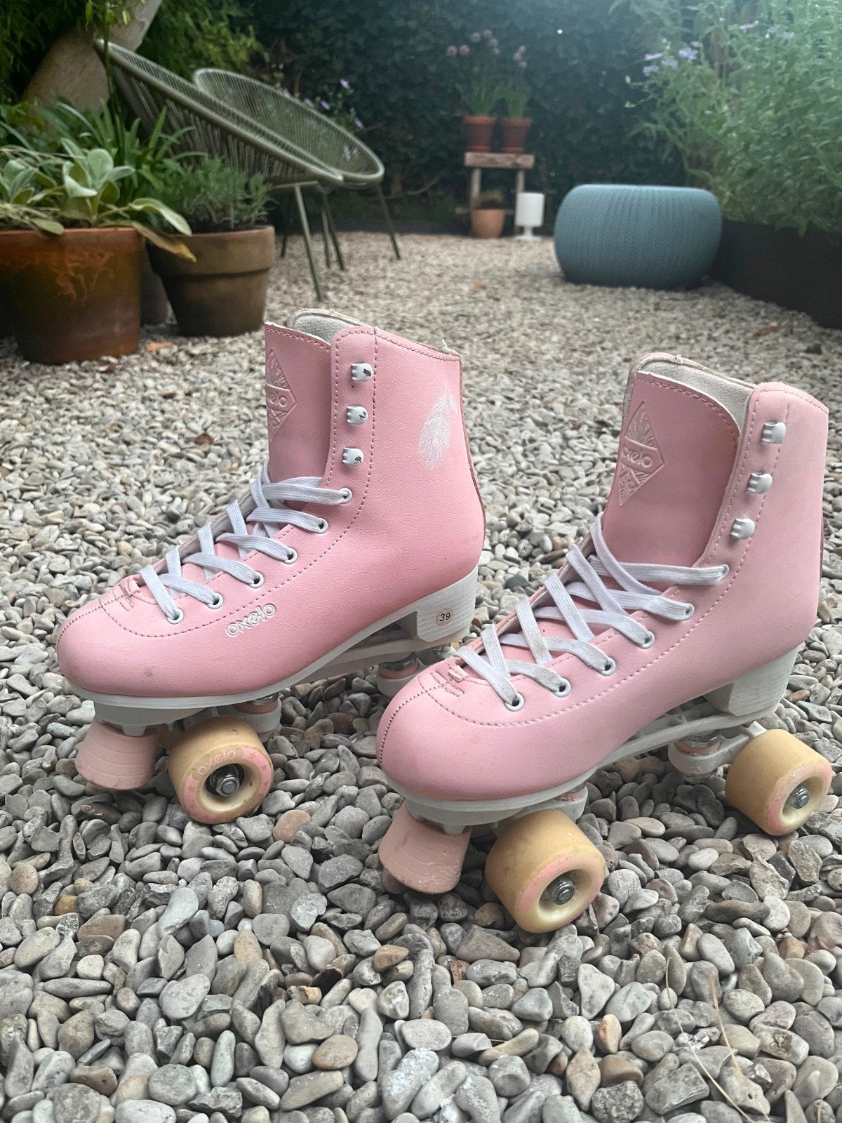 Oxelo rolschaatsten roze maat 39, Ophalen of Verzenden, Gebruikt, Kinderen